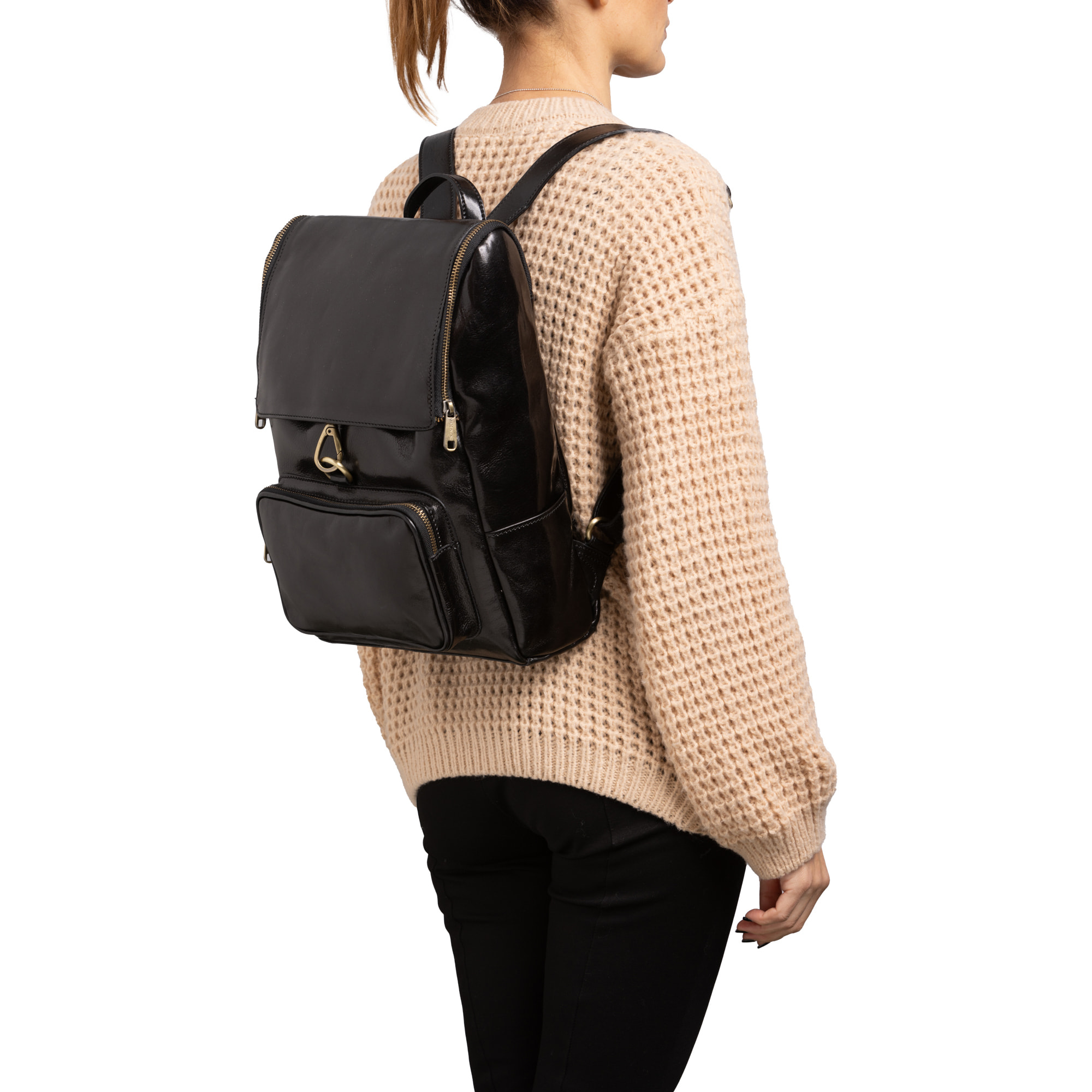 Borsa a spalla  da donna In Vera pelle Made in Italy 27x35x9 cm