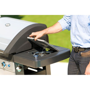 Barbecue gaz CAMPINGAZ 4 Séries Classic LXS inox noir 4 brûleurs sur chariot, 78x45 cm