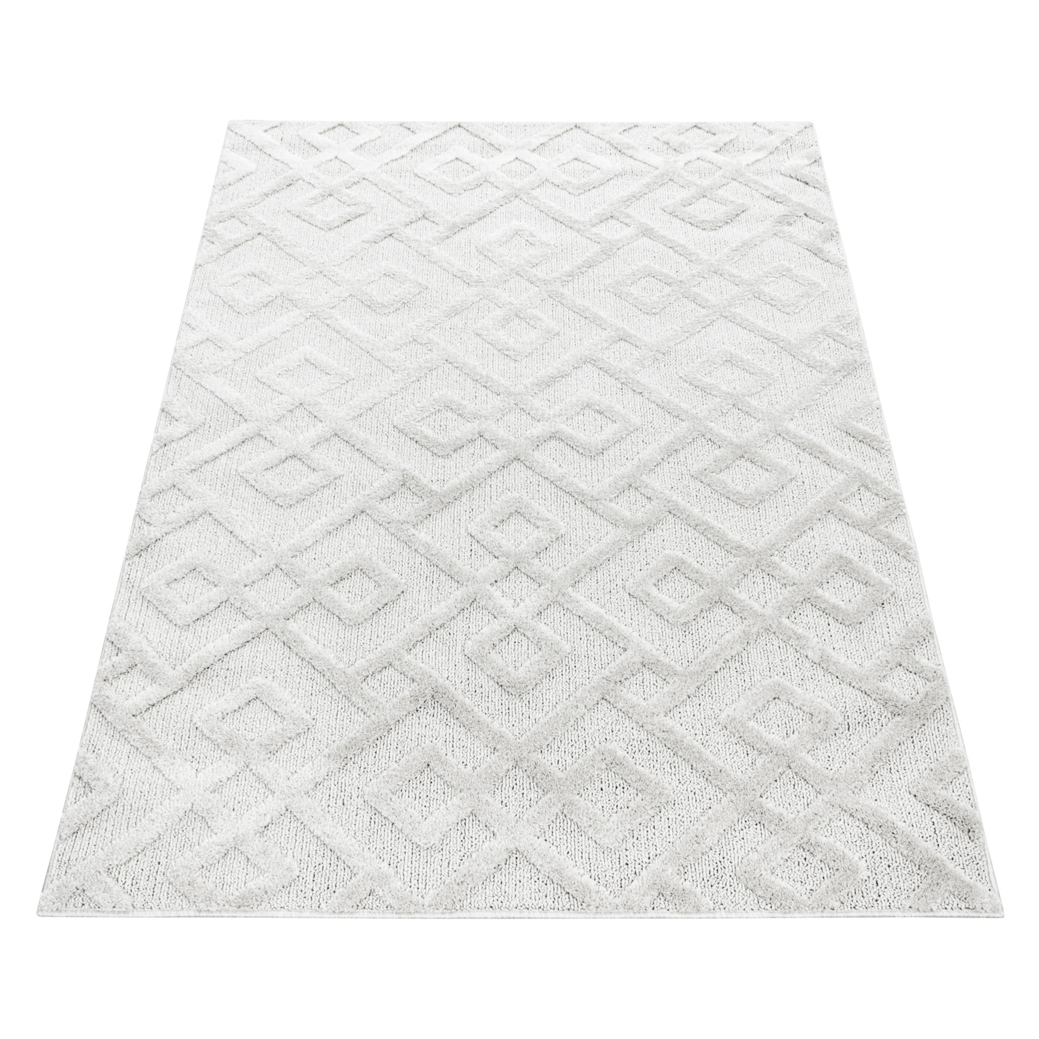 PISA - Tapis de salon à motif crème - PIS4708CRE