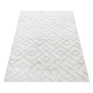 PISA - Tapis de salon à motif crème - PIS4708CRE