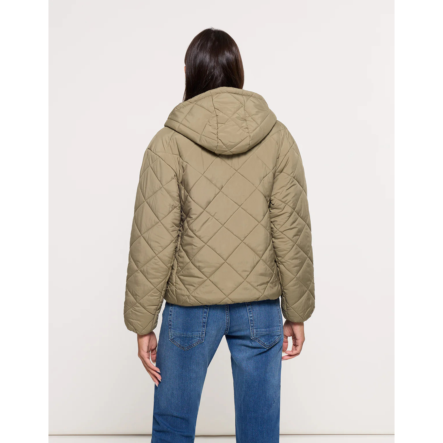 Chaqueta con Capucha Caqui - Dumosa