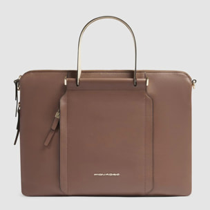 Piquadro Borsa da lavoro porta pc e porta iPad® con protezioni antiurto e anti RFID, espandibile