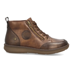 Botines casual mujer con cremallera lateral