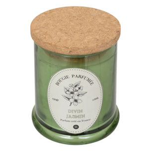 Bougie parfumée Hapo 150g pot en verre avec couvercle jasmin