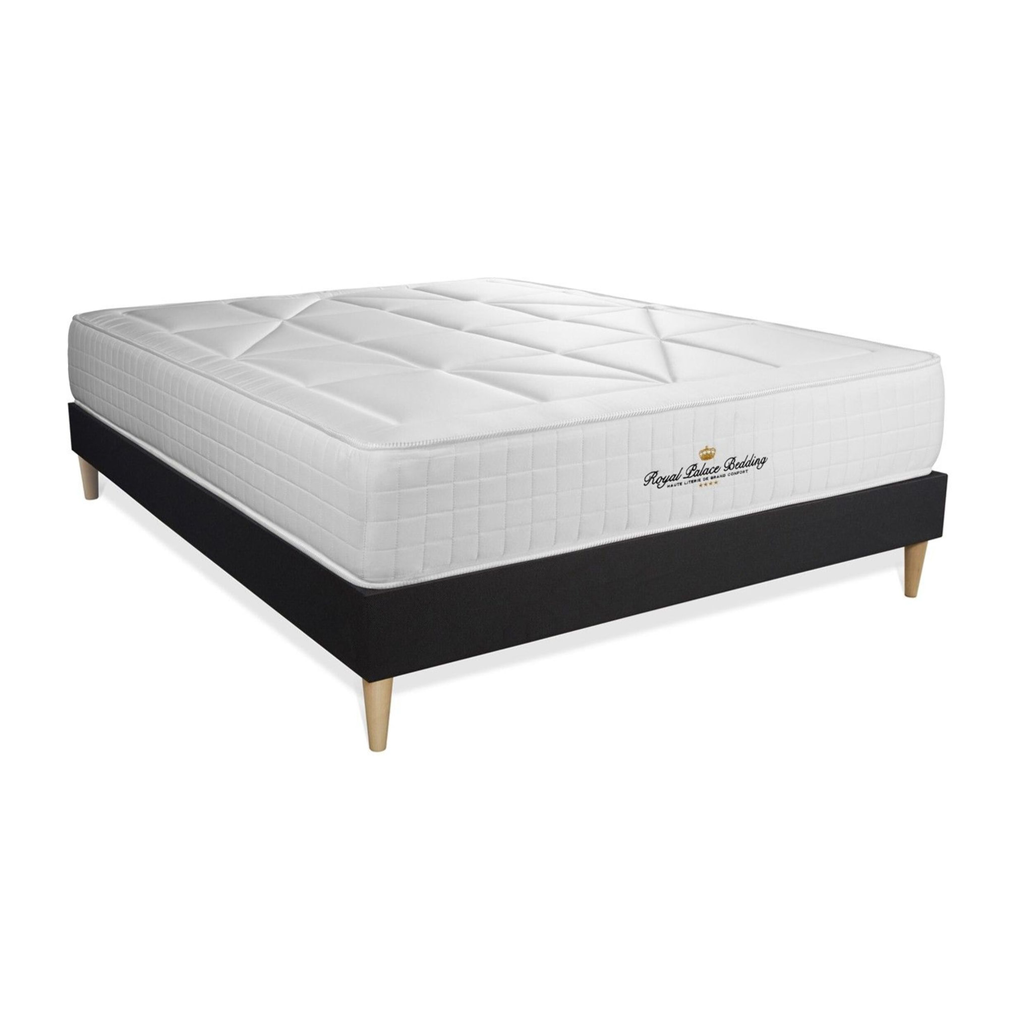 Ensemble 1p - Matelas Ressorts ensachés et mémoire de forme -  Maxi Epaisseur : 26cm - Confort : Équilibré - Windsor