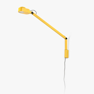 INVITING Lampe applique bras murale jaune