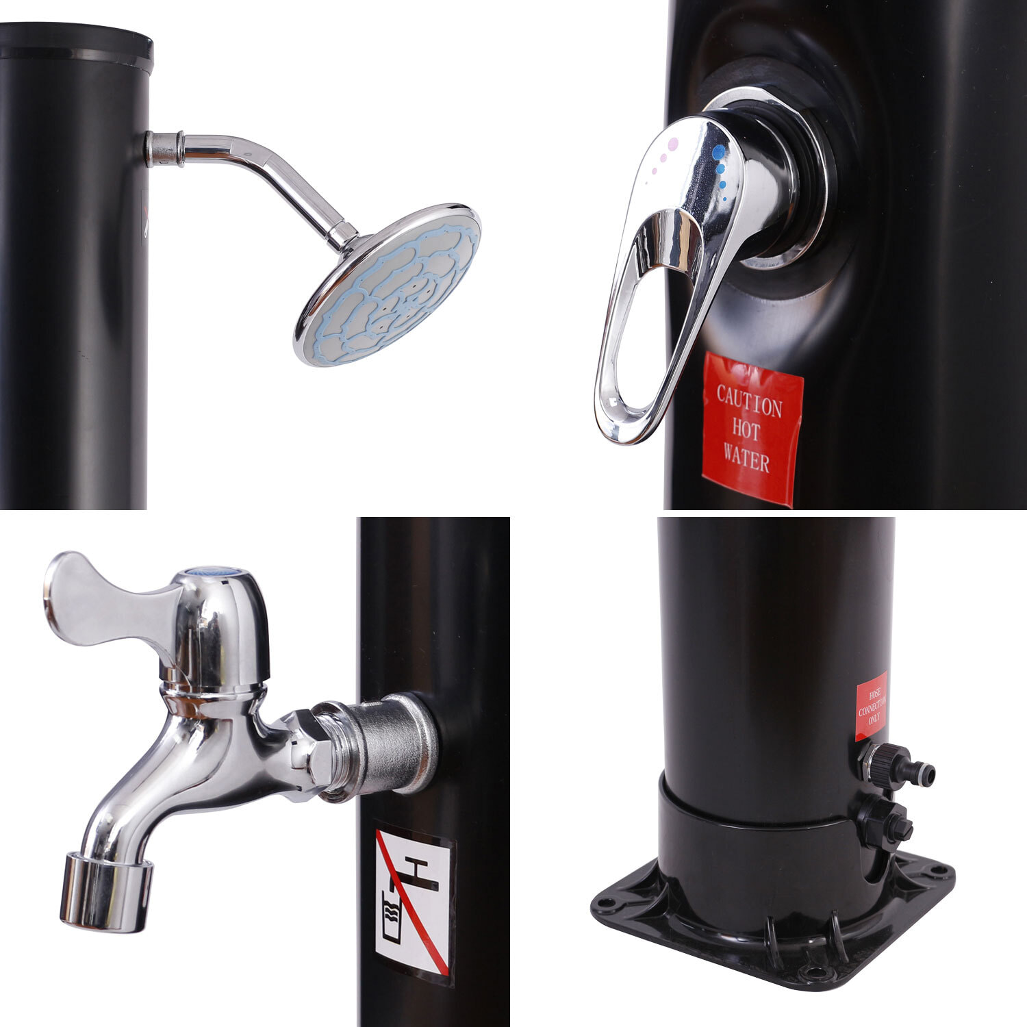 Douche solaire MOOREA noire 18L