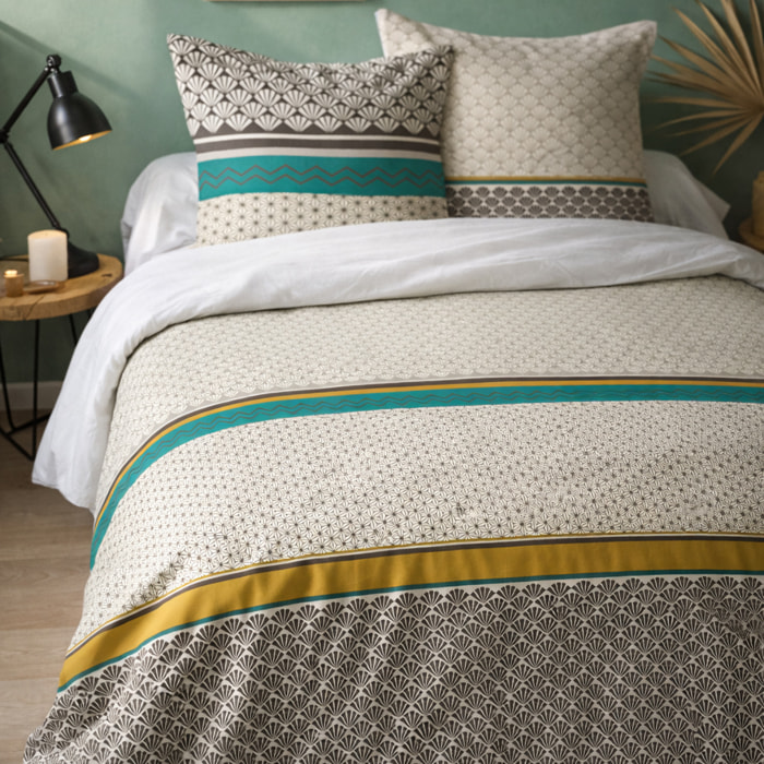 Parure Housse De Couette 3pcs Coton 57fils Loxa