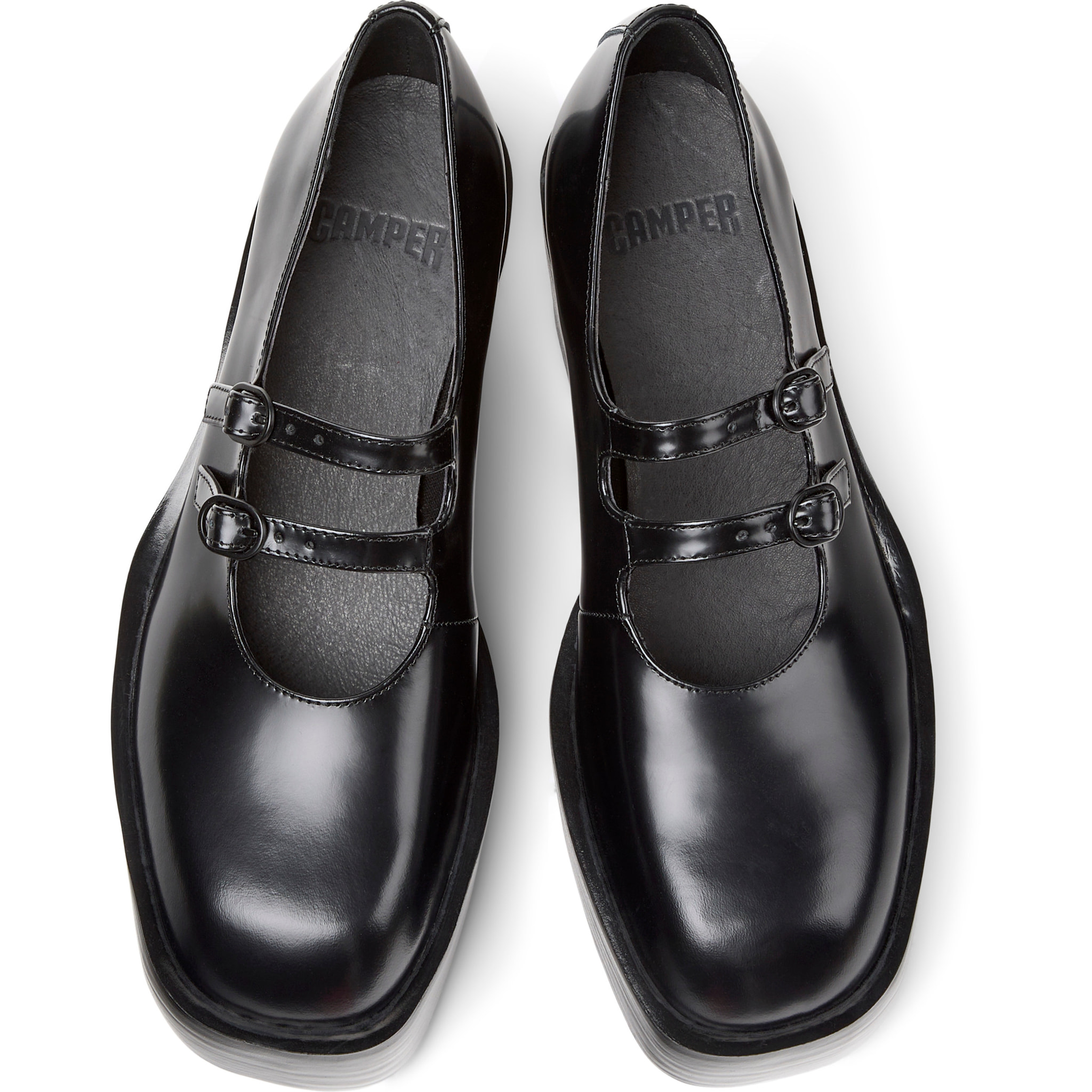 Bailarinas - CAMPER Billie - Negro - Cuero liso