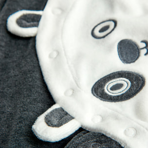 Pelele terciopelo bicolor de bebé -BCI