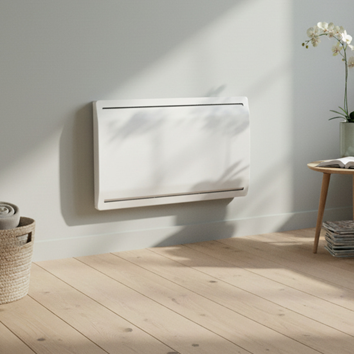 Radiateur inertie ceramique LCD blanc 1500W