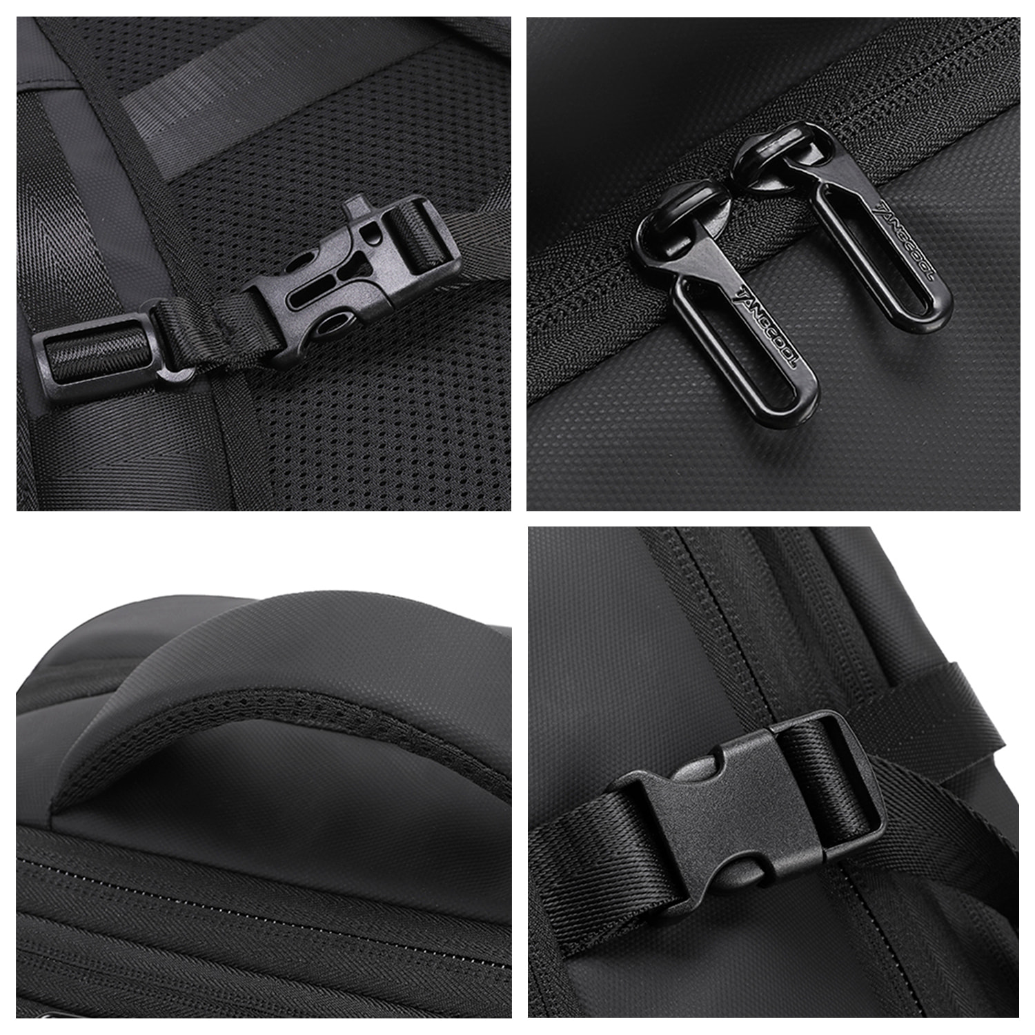 Zaino espandibile da 36L/50L con strato impermeabile, porta laptop 17,3". Presa USB esterna.