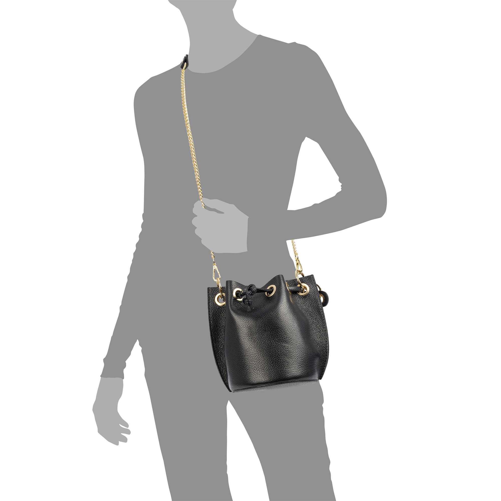 Primavera bolso de mano mujer. Piel auténtica Dollaro