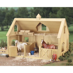 BREYER DELUXE WOOD BARN, GRAN ESTABLO REALISTA DE MADERA