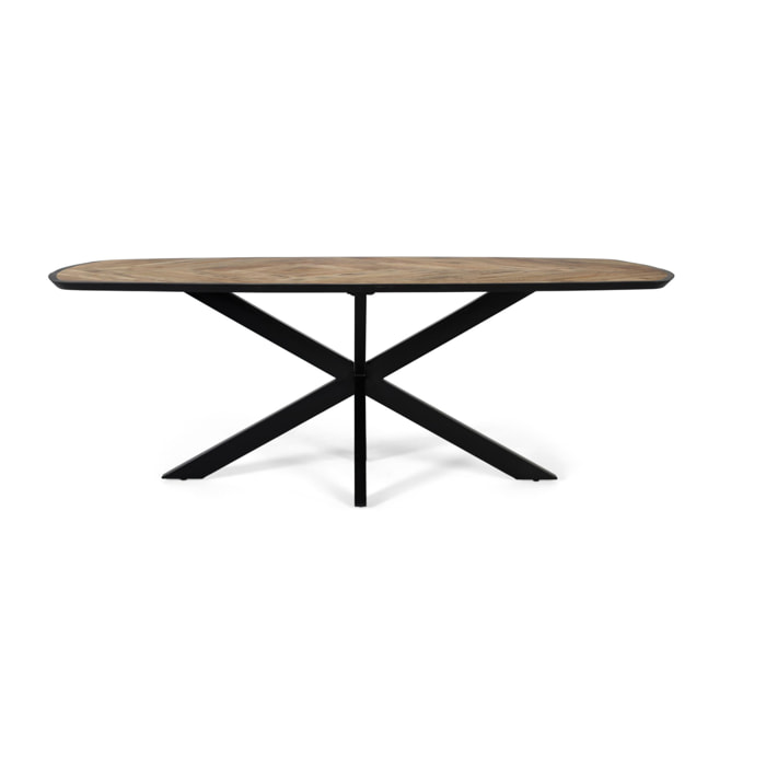 Mesas de Comedor de Madera de Mango 220 Cm Estilo Rústico Moderno