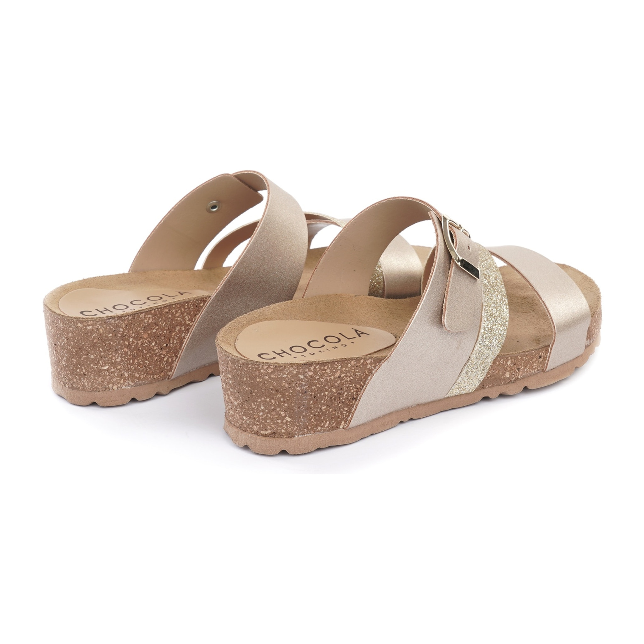 SANDALO BIO ZEPPA DOPPIA FASCIA PLATINO