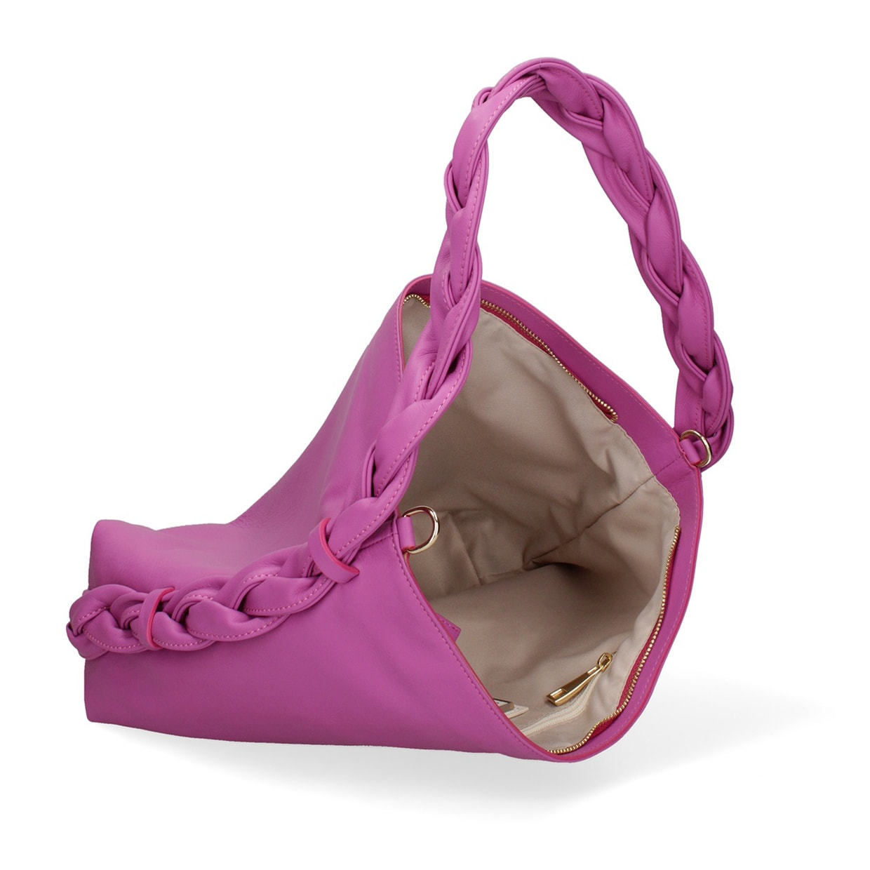 Borsa a spalla da donna - Modello Umbria - Vera pelle - 31.0 x 26.0 x 12.0 cm