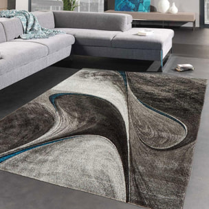 Tapis moderne Tavo avec motif de gouttes d'eau