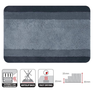 Tapis de bain Polyester BALANCE Gris Spirella