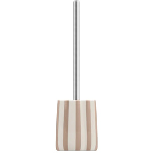 Brosse wc Strio rayures rose