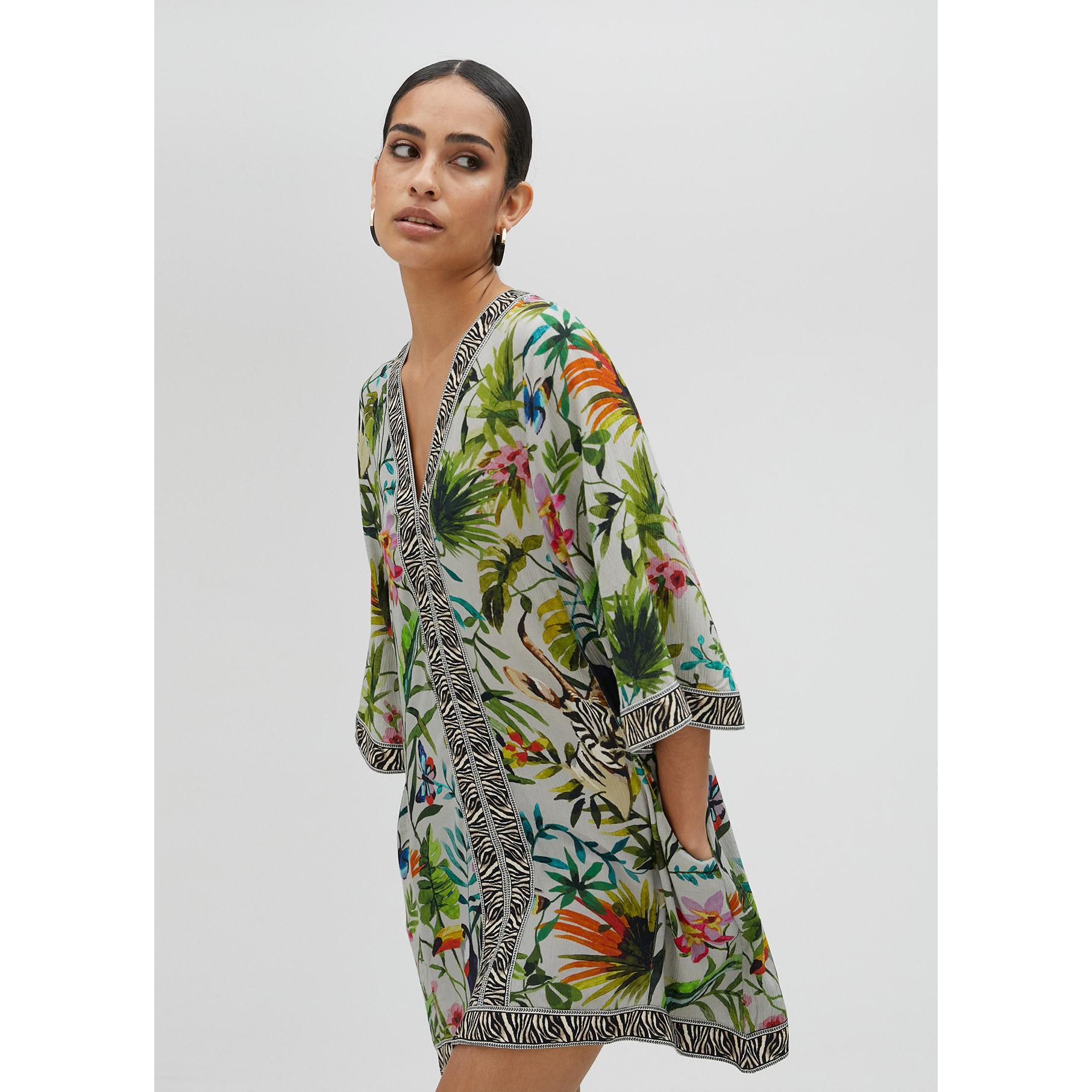 Kurta con stampa giungla