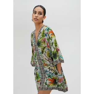 Kurta con stampa giungla