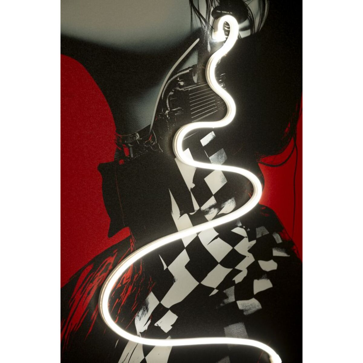 STAMPA C/LED SU TELA PSYCO -B- CM 60X3,5X90 (APPLICAZIONE 3D ACRILICO)