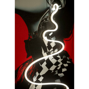 STAMPA C/LED SU TELA PSYCO -B- CM 60X3,5X90 (APPLICAZIONE 3D ACRILICO)