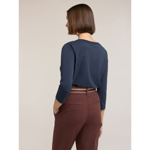 Motivi - Camiseta bimatérica - Azul