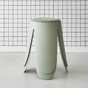 Tabouret empilable bouclette texturée (lot de 2) NIKI