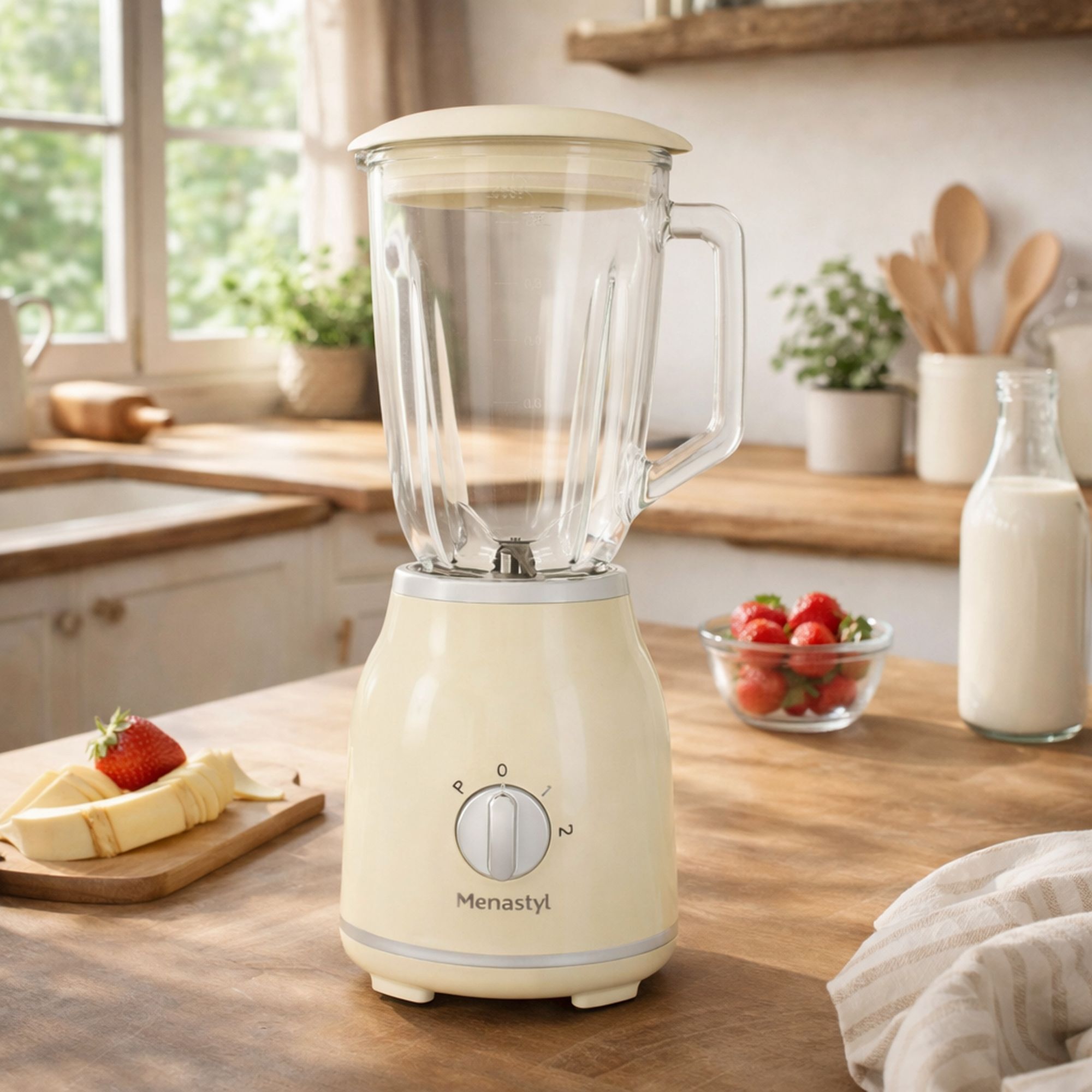 Blender 1,5L crème  RETRO
