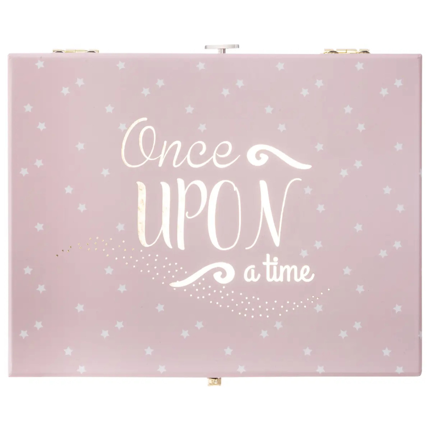 Boîte musicale licorne rose H14cm