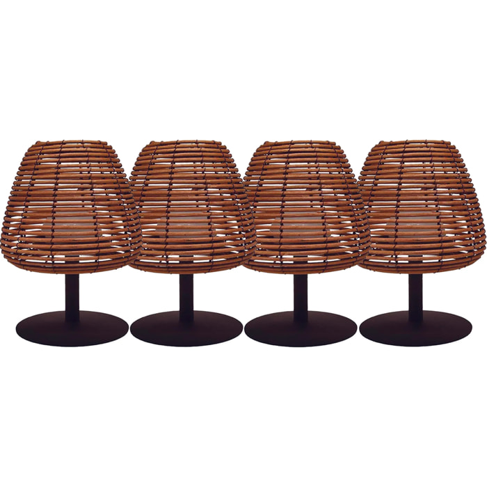 4 Lampe de table sans fil STANDY MINI BOHEME H25cm