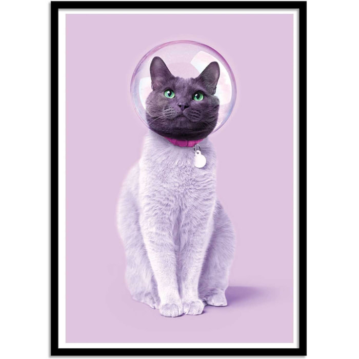 Affiche - Space cat - Paul Fuentes