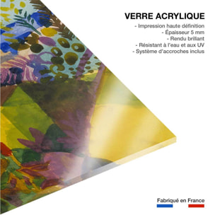 Tableau célèbre August Macke, Paysage au bord de mer Tableau plexiglas