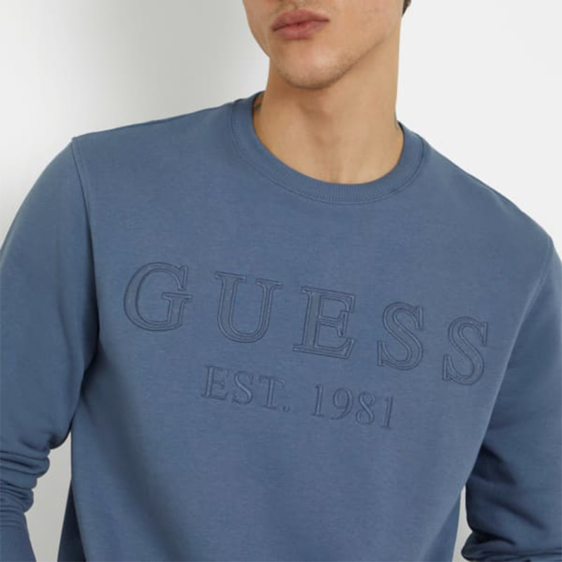 Sweat Beau - broderie - logo - bleu