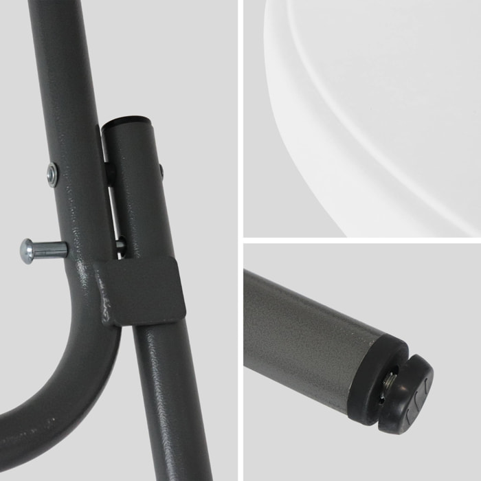 Table de réception, table mange debout pliante acier (lot de 4) GALA X4