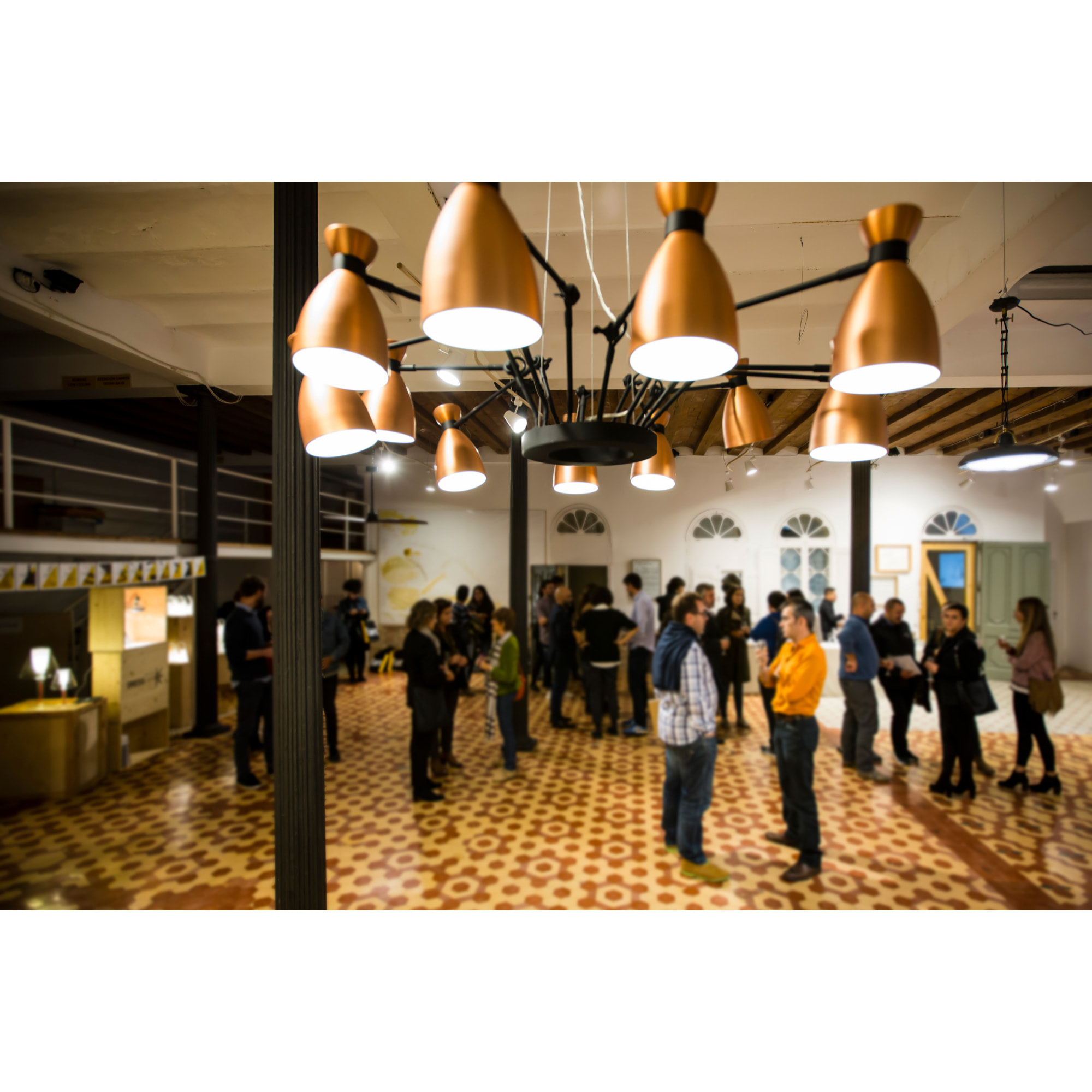 RETRO 12L Lampe suspension cuivre