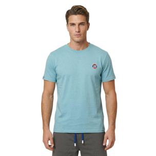 Camiseta de manga corta para hombre con lavado pastel