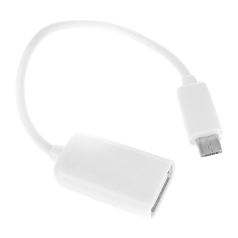 DAM ADATTATORE USB FEMMINA A MICRO USB MASCHIO 10CM 16x1x1 Cm. Colore bianco