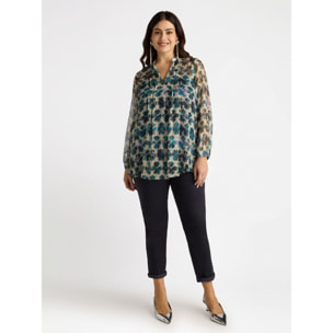 Fiorella Rubino - Blusa estampada - Verde