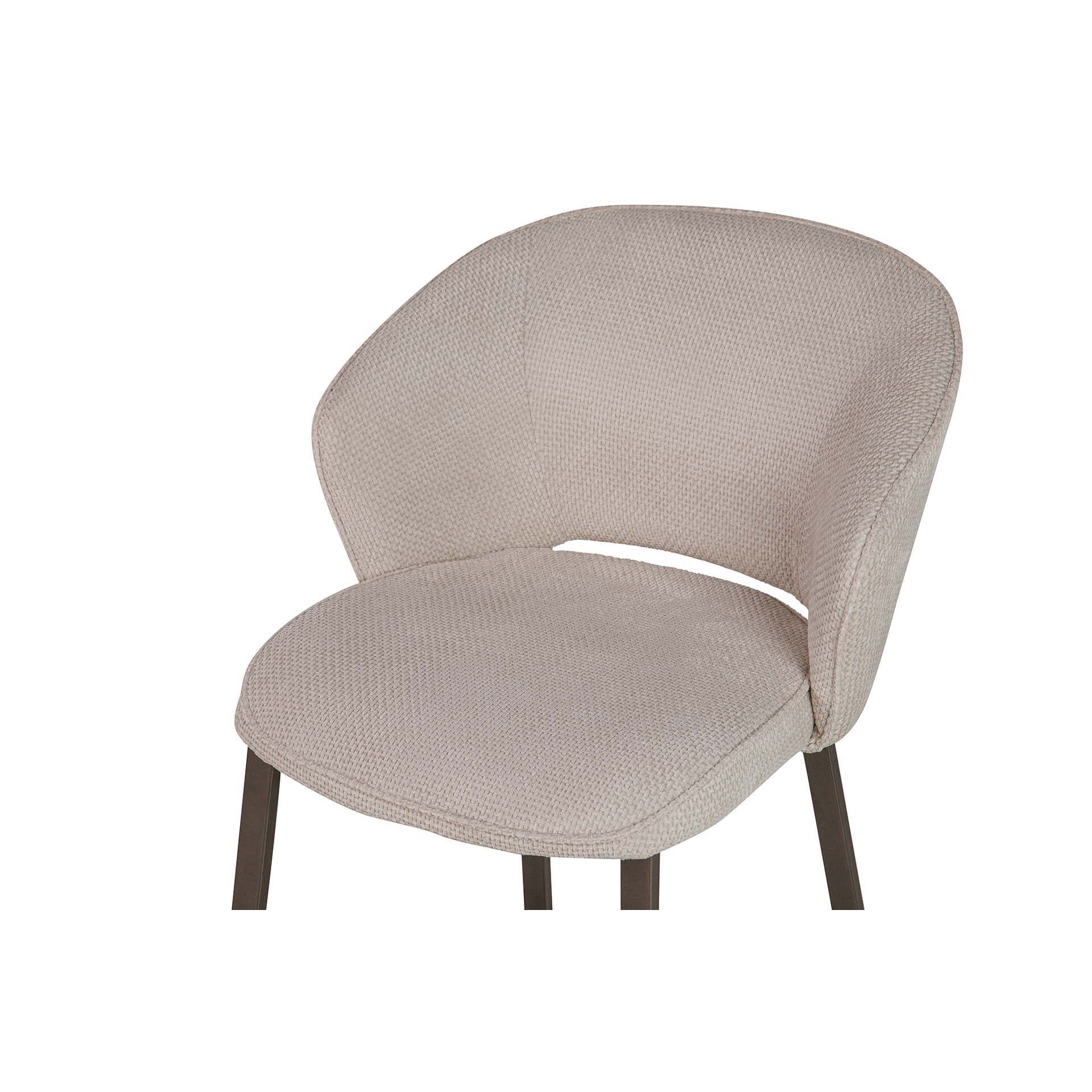 Silla Poliester Metal Dorado Quios 58x62x80 Cm