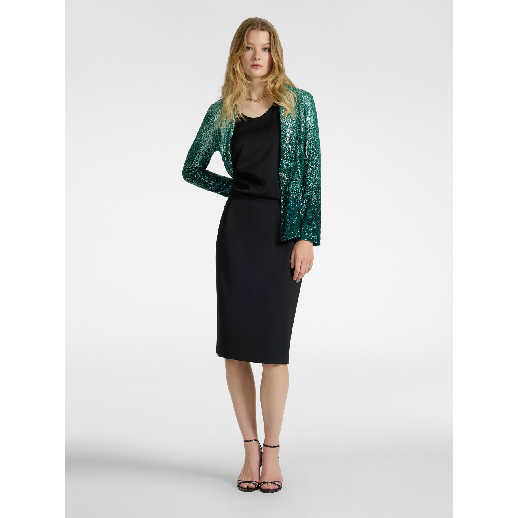 Elena Mirò - Falda de tejido elástico - Negro