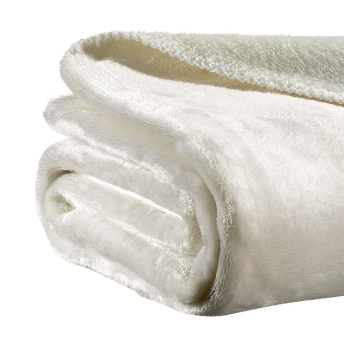 Plaid 100% polyester 290gsm natura