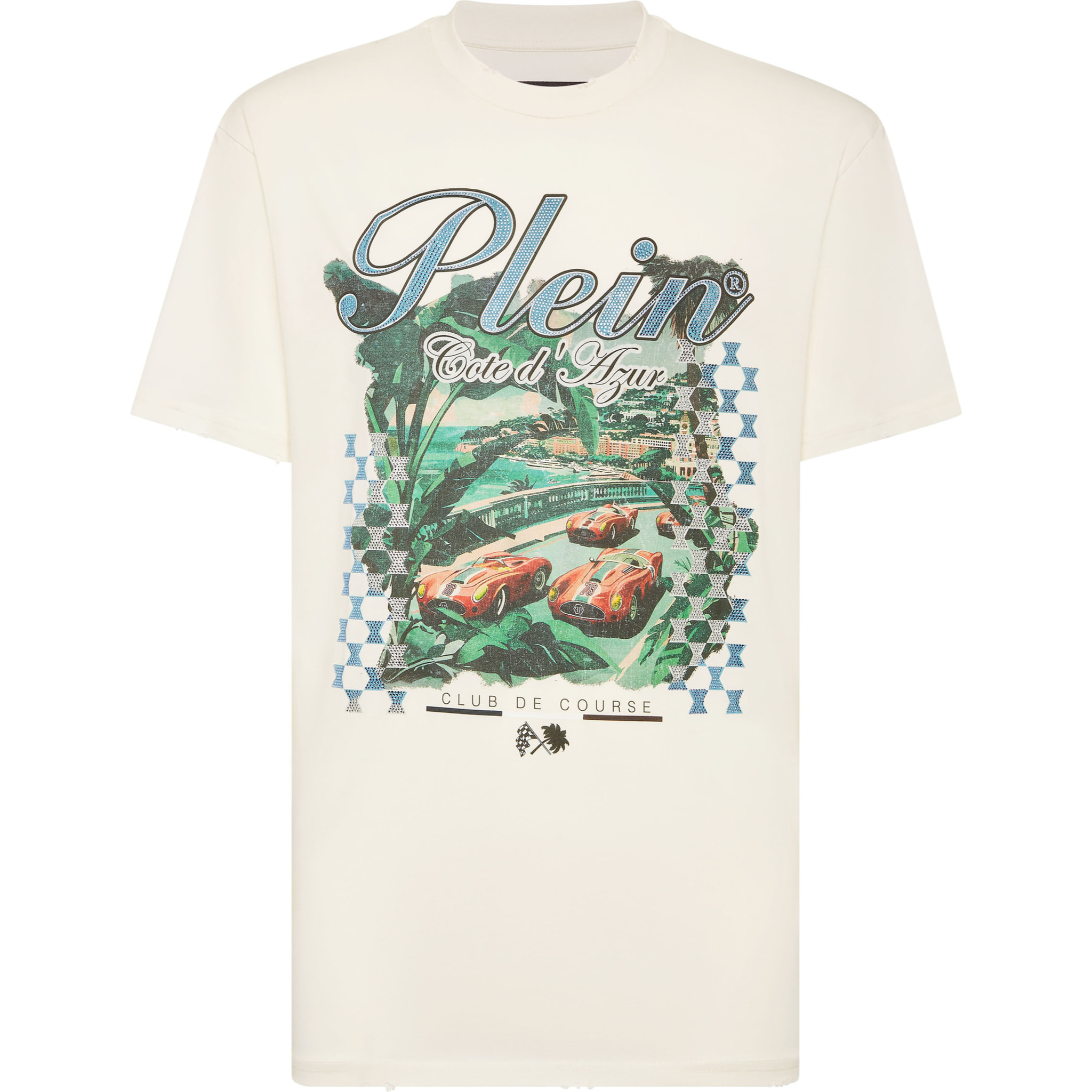 PHILIPP PLEIN T-Shirt Round Neck D AZUR