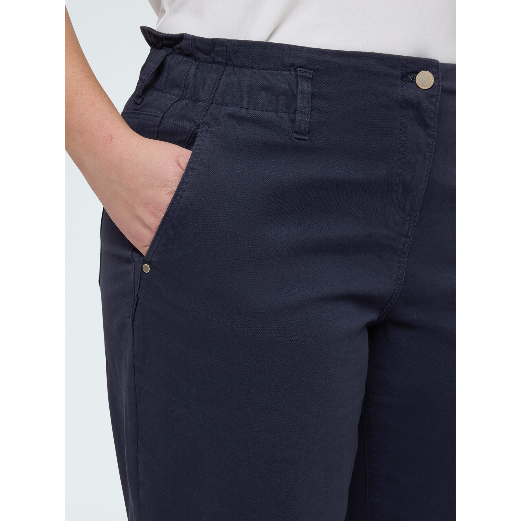 Fiorella Rubino - Pantaloni Balloon in cotone - Blu
