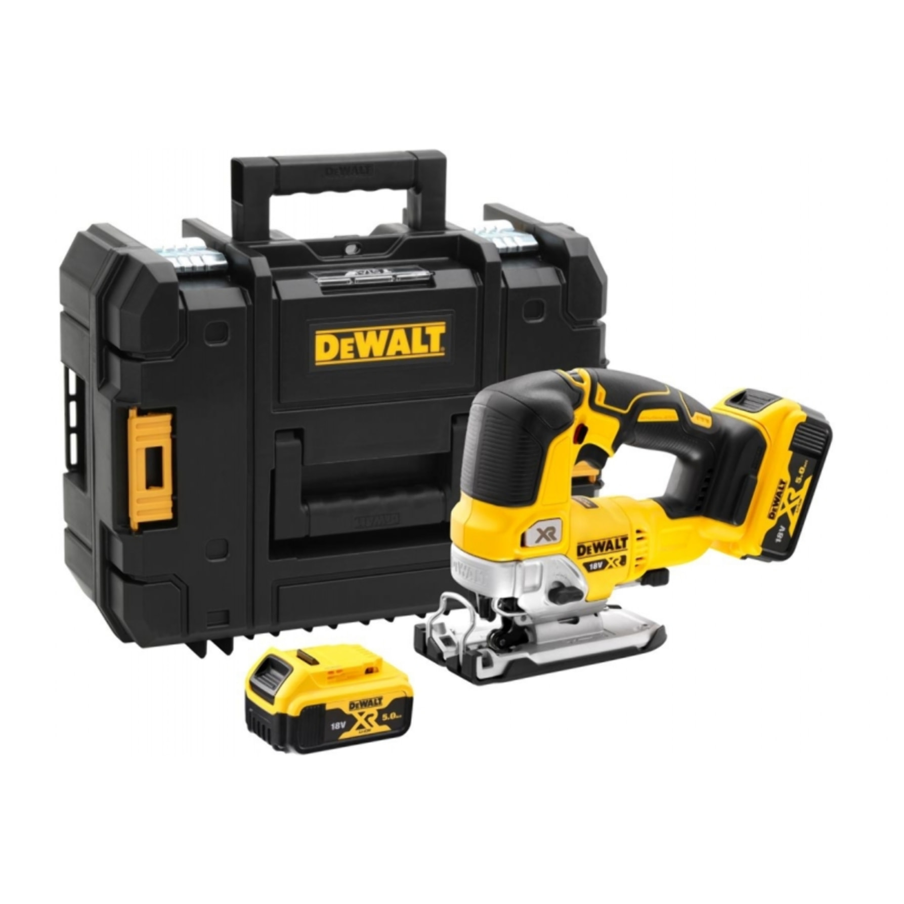 Scie sauteuse DEWALT 18V XR 5Ah + 2 batteries + chargeur - DCS334P2