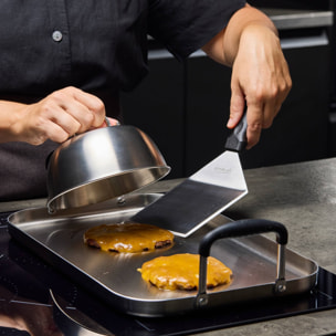 Espátula en acero inoxidable 30x11cm burguers expert san ignacio