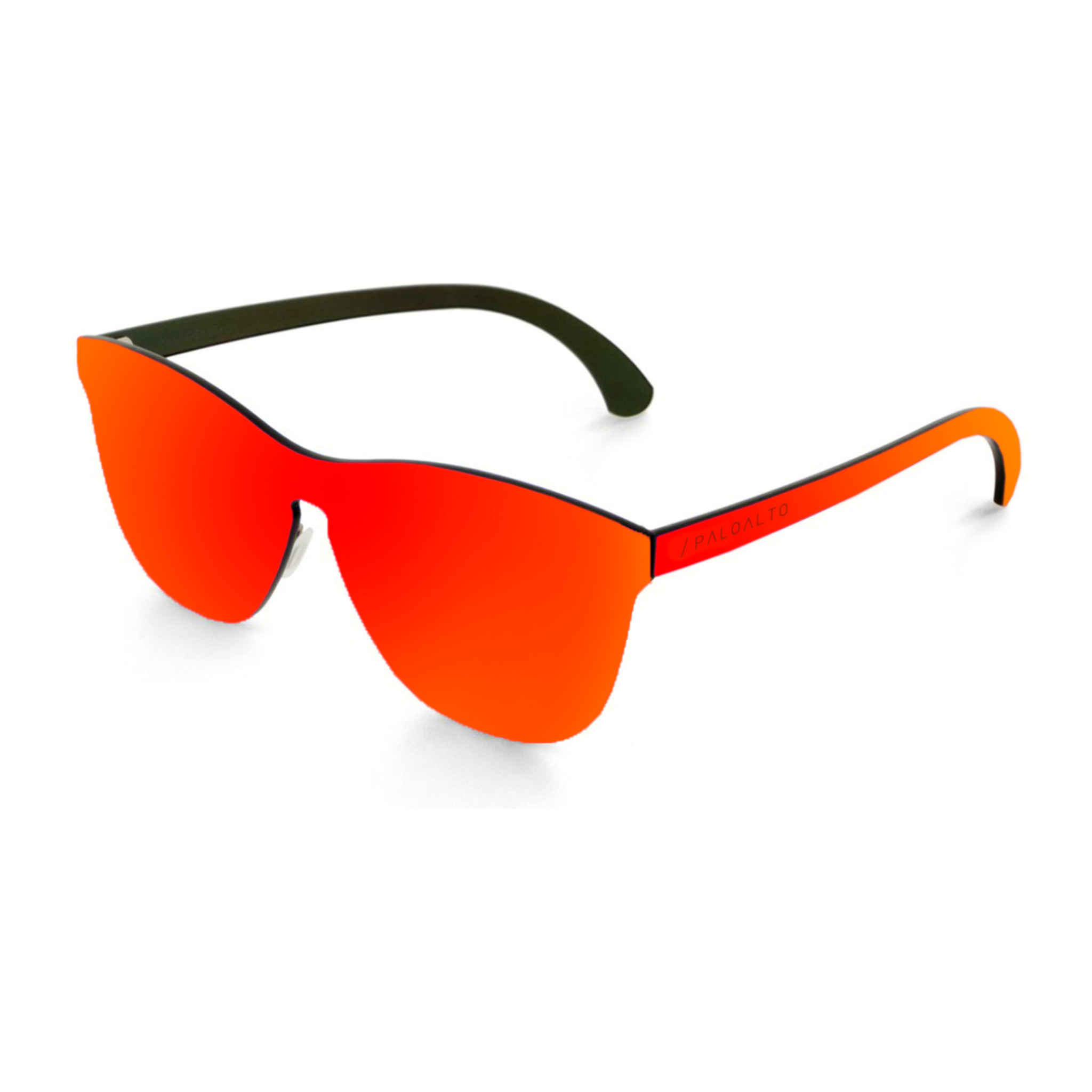 Gafas de sol PALO ALTO UNISEX - Plana espacial revo / Roja con lente patillas rojas