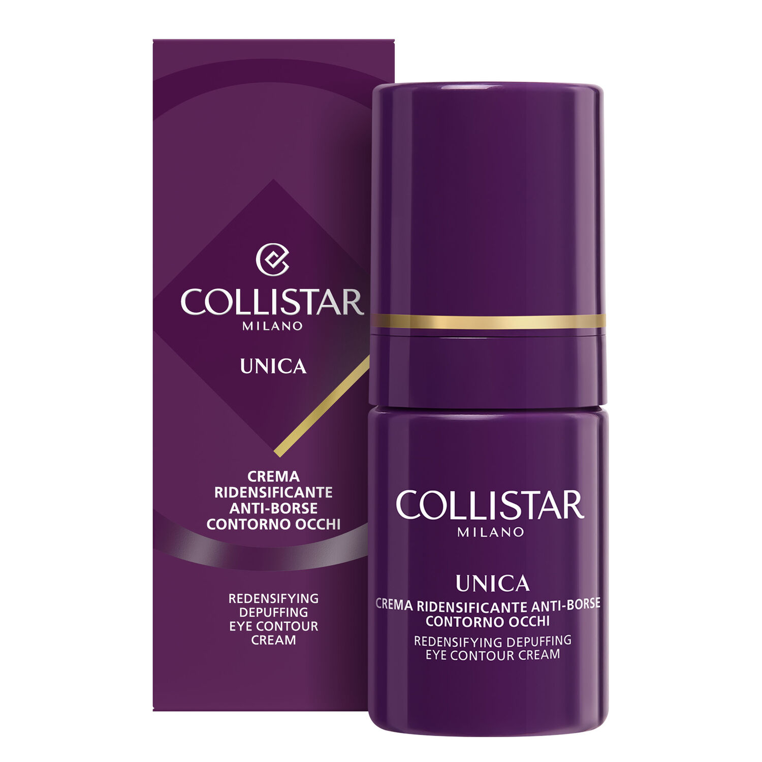 Unica Redensifying Depuffing - Crème Contour des Yeux Redensifiante Anti-poches 15 ml